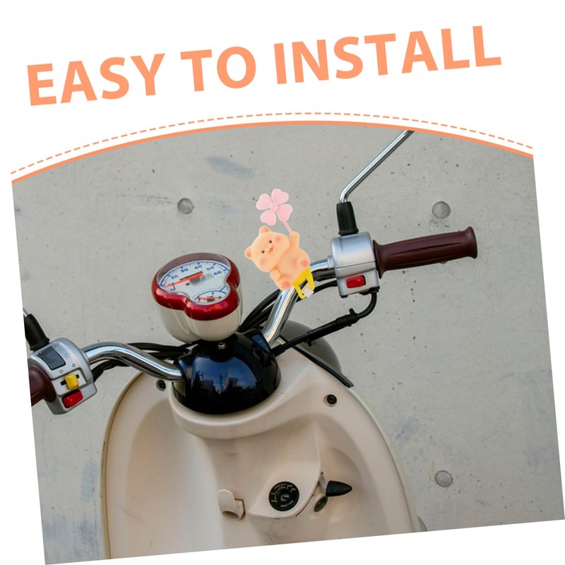 Alipis Cute Pig Bike Handle Accessory with Windmill Fun Animal