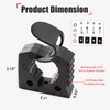 4 Pack Quick Release Rubber Clamp Mount Kit 1-1/5" to