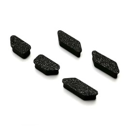 5 Replacement Buttons for Garmin Edge 520 (E52) Bicycle Computer Road Bike (Black)