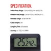 Digital Reptile Thermometer and Humidity Gauge Remote Probes – Terrarium