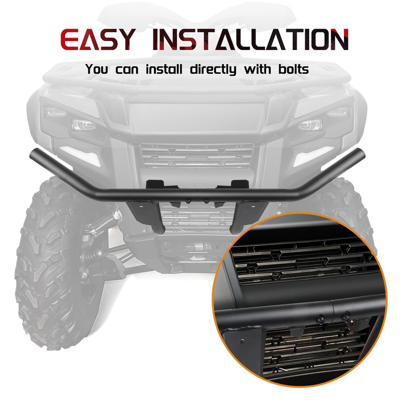 CUSAUTV Front Bumper Guard for Outlander 500 700, Heavy Duty