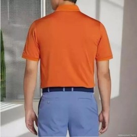 Walter Hagen Men's Toasted Orange Clubhouse Pique Golf Polo Size L