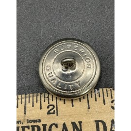 FD Wreath Fireman Uniform Button - Large Silver