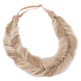 CAISHA Braided Hairpiece Hairband Headband Hair Accessories Light Blonde Highlights HZ309