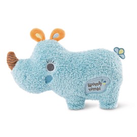 NICI 46573 Cuddler 2D Rhino Manuffi 20 cm - Plush Toy for Babies & Toddlers - Fluffy Stuffed Toy for Cuddling & Playing - Cuddly Cuddly Toy from 0+ Months, Blue