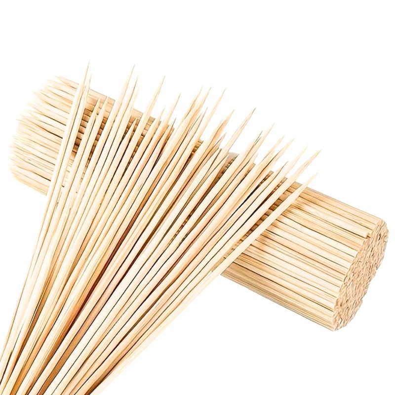 Pack of 300 Wooden Bamboo Cocktail Sticks/Toothpicks - 4 Inch