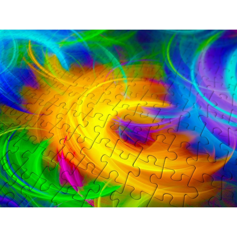 Enjoy Puzzle - Plumas de Neón - Rompecabezas 1000 Piezas,