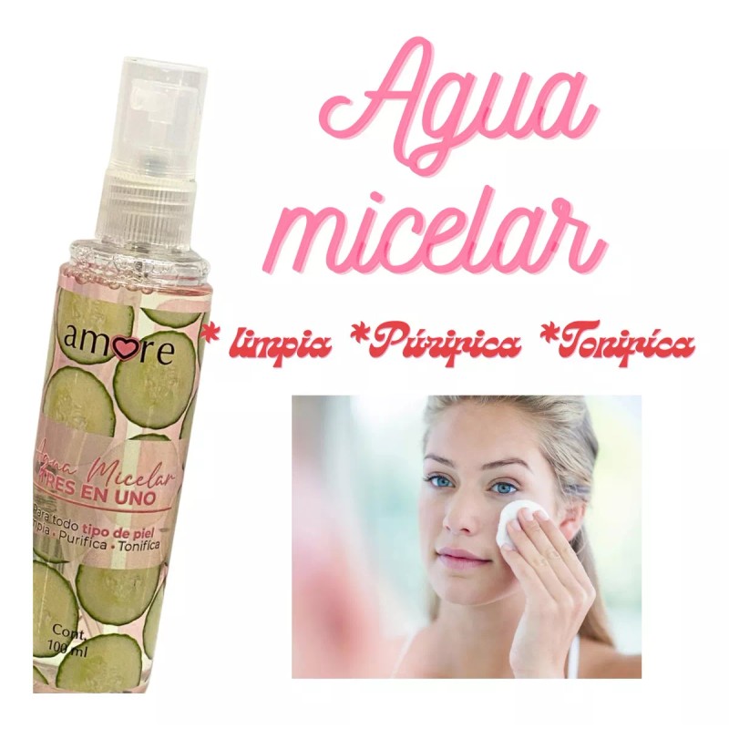 Amore Agua Micelar 3 En 1 Todo Tipo De Piel