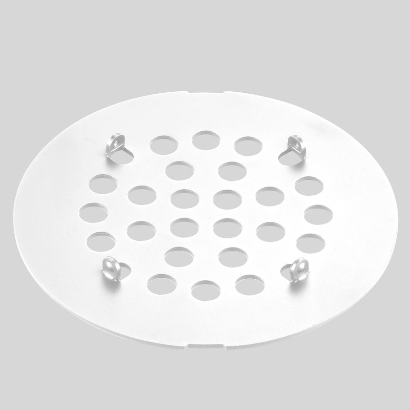 Bropury 4-1/4-Inch Easy-to-Install Snap-in Shower Drain Cover Floor Drain Replacement
