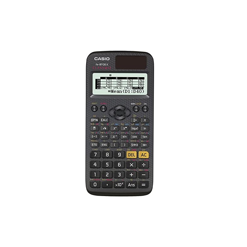 Casio FX-87DE Plus Scientific Calculator, Black