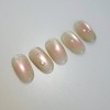 Guava handmade nail tip cheek magnet nail - almond short