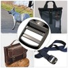CaurGCHer 4 Pcs Metal Ladder Lock Buckle Slider Adjustable Webbing