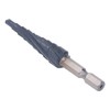 Spiral Grooved Step Drill Bit 4mm to 12mm Step 1/4in