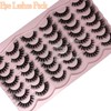 etokdos Natural Lashes Wispy Short Cat Eye False Strip Lashes