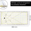 OfficeTree Dressmaking Ruler 30 x 15 cm Patchwork Ruler for