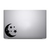 Bargain Max Decals Smiling Moon Silhouette Decal Notebook Car Laptop