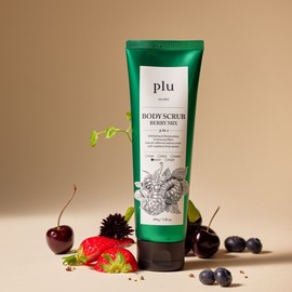 Flu [CJ Exclusive Set] Original Body Scrub 200g x 2 + 3 Types of Sachets - Berry Mix 200g / 플루 [CJ단독구성] 오리지널 바디스크럽200gx2개+샤쉐3종 - 베리믹스 200g