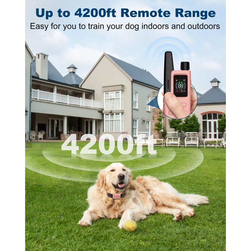 Jugbow Dog Shock Collar - 4200FT Dog Training Collar with