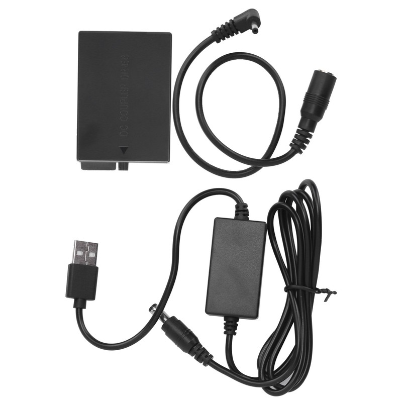 LPE8 Dummy Battery DC Coupler Power Adapter with USB Drive