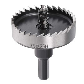 sourcingmap 53mm High Speed Steel HSS Drill Bit Hole Saw Cutter for Metal Alloy Wood