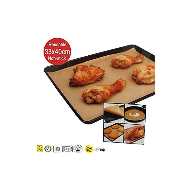 2Pack Re-usable Cooking Liner 33x40cm Non-Stick