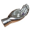 Darthome Silver Hand Jewellery Dish Resin Shelf Sitter Open Palm