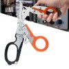 Elegital Emergency Response Shears, Stainless Steel Foldable Scissors Pliers, Outdoor