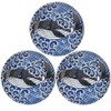 Minoru Touki Mino Ware Shiranami Whale 100 Plates 3-Piece Set