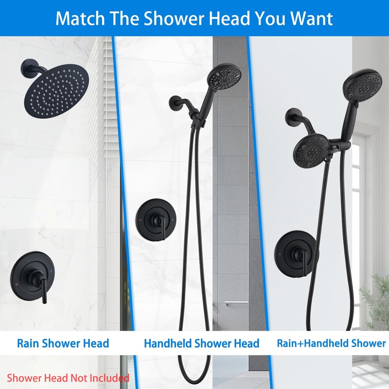 Replacement for Moen Shower Faucet Trim Kit, Shower Arm, Shower
