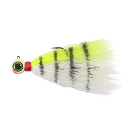 Northland Tackle DVBJ5-10 Deep-Vee Bucktail Jig - Chartreuse, 3/8 OZ