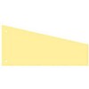 Kangaro 07070-07-TR Divider Strips, Paper, Yellow, 235 x 105 Trapezoid
