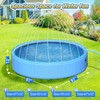 97In Extra Large Anti-Slip Dog Pool with Sprinkler, Sturdy 2-in-1