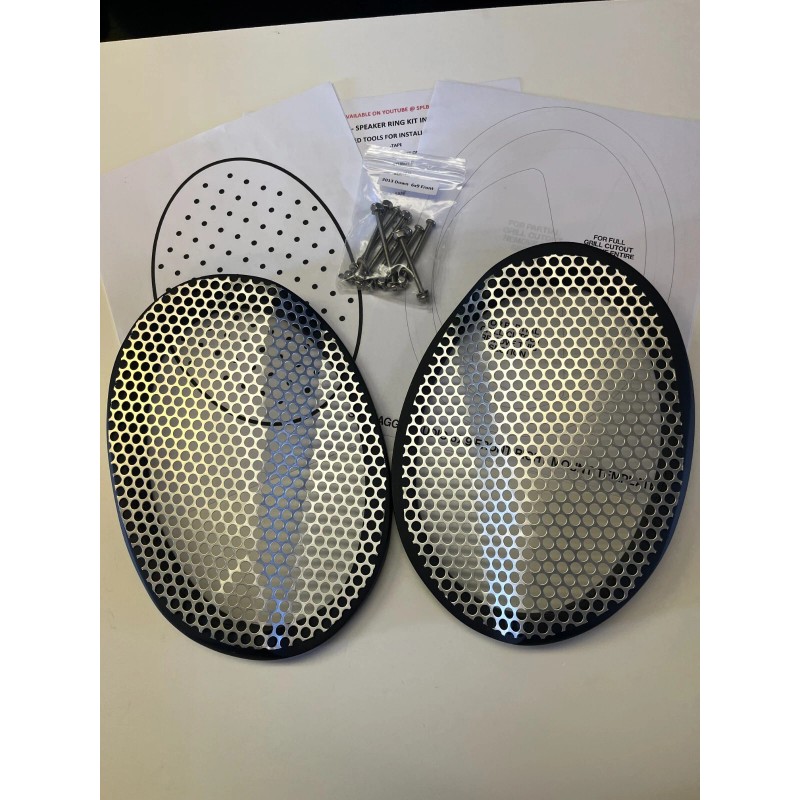 SPL Bagger Audio 6x9 Front Harley Saddlebag Speaker Mounting Rings