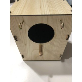 Bird Nest Box Breeding Cage Aviary Finch Canary Parakeet Wood Fiber Board