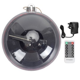 3D Holographic Advertising Machine Professional WiFi Holographic Advertising Display 3D Hologram Fan Projector for Exhibition Cinema 100‑240V UK Plug