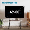 ECOTINY Easel Rolling TV Stand for 49-80 Inch TV Screen