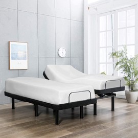 Split California King Mattress Protector for Adjustable Bed, 100% Waterproof Terry Cotton Mattress Cover, 2 PC [36X84 + 36X84], 15" Deep Pockets - [2 Piece Split Calking Protector]