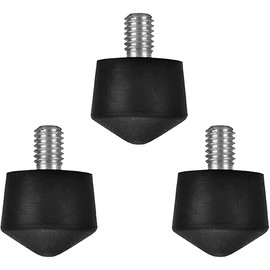 Foto&Tech - 3 piezas universales antideslizantes de goma compatibles con Benro Gitzo Induro Kingjoy Manfrotto, reemplazo de pie de trípode de rosca para superficies lisas e irregulares (1/4)