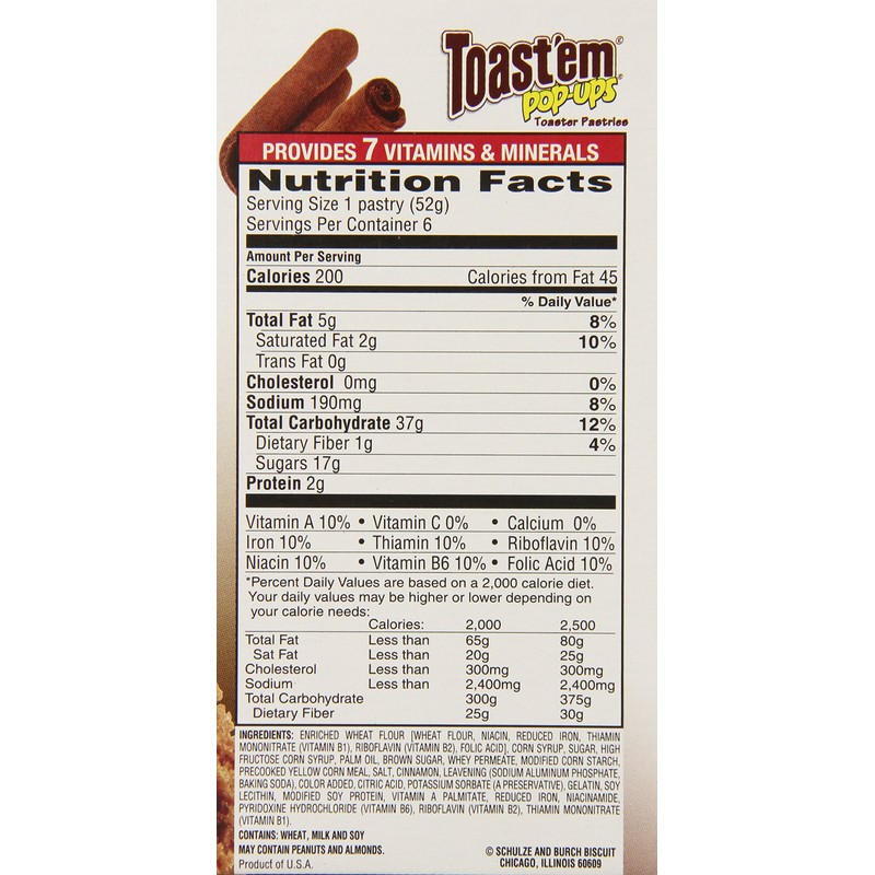Toast'em Pastry Tart, Frosted Brown Sugar Cinnamon, 11 Ounce