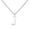 Philip Jones Sterling Silver Initial J Necklace