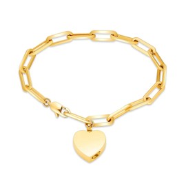VCCWYQK Cremation Bracelet for Ashes for Women, Stainless Steel Heart Memorial Urn Bracelet Bangle Cremation Keepsake Jewelry for Ashes (A-Gold)