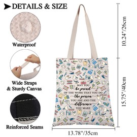 PLITI Dentist Gifts Dental Hygienist Gift Dental Assistant Appreciation Gifts May You Be Proud Of The Work You Do Tote Bag (Be proud dentist TGU)