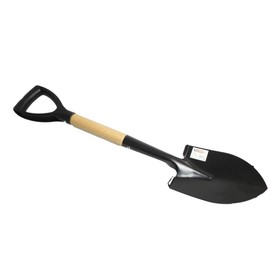 SDMAX 1x Heavy Grade Black Medium-Sized Metal Spade Hoe, Heavy Duty Garden Shovel For Digging, Agriculture & Gardening, Efficient Design With Comfortable Grip,