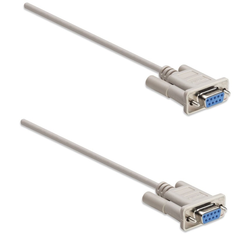 Manhattan CABITL720 Cable Serial DB-9 a RS-232, Null Modem, Hembra/Hembra,