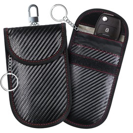 Srechee Faraday Pouch for Car Keys, 2PCS Car Key Signal Blocker Pouch, Faraday Bag for Keyless Fob Protector Car RFID Blocking Cases Anti Theft Anti-Tracking Hacking & Pouches Wallets Case Cover
