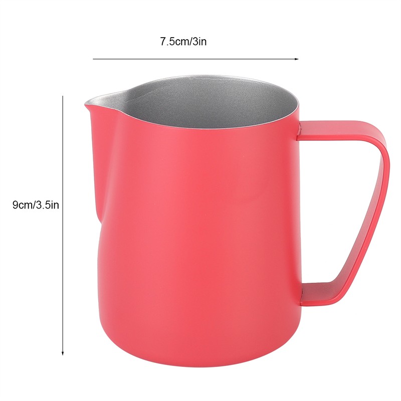 350ml Stainless Steel Milk Frothing Jug Frother Coffee Latte Container
