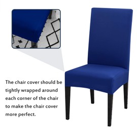 Aisprts Stretchy Chair Covers, Set of 4, Removable, Washable, Protective, Decorative Chair Covers for Dining Room, Home, Kitchen, Hotel, Restaurant, Banquet, Wedding, Party