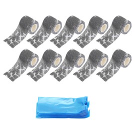 200PCS Blue Tattoo Pen Covers with 10PCS Grip Tapes Adhesives Elastic Bandages Anti Slip Tattoo Supplies Grey Lightning