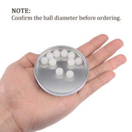 Kozelo Pack of 10 Precision Balls - [10 mm] PA Nylon for Bearing and Valve Applications, Solid