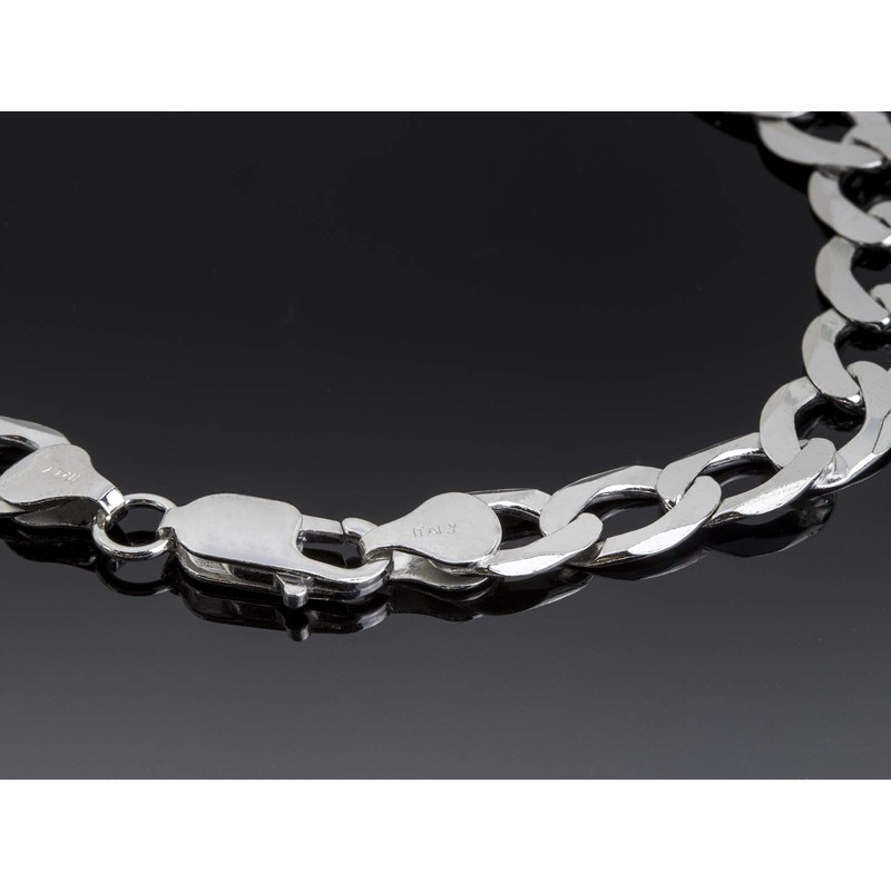AKA Gioielli® - Men's Bracelet Genuine 925 Silver Rhodium-Plated -
